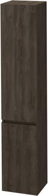 Saqu Terra hoge kast links greeploos 35x35x176cm sepia eiken