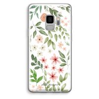 Botanical sweet flower heaven: Samsung Galaxy S9 Transparant Hoesje