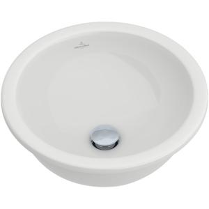 Villeroy & Boch Loop en Friends onderbouwwastafel O38cm met overloop zonder kraangat ceramic+ wit 618038R1