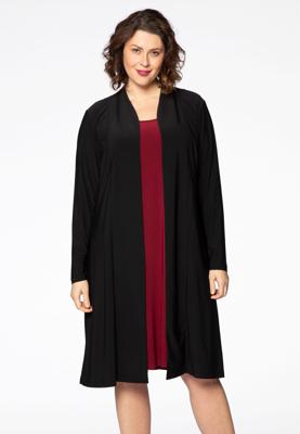 Yoek Vest lang | Zwart | Maat 50/52