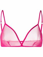 Saint Laurent soutien-gorge en tulle - Rose