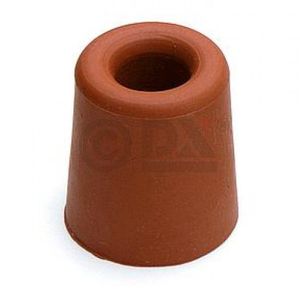 3x Deurbuffer / deurstopper terracotta bruin rubber 35 x 30 mm