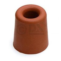 3x Deurbuffer / deurstopper terracotta bruin rubber 35 x 30 mm