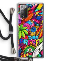 Represent: Samsung Galaxy Note 20 / Note 20 5G Transparant Hoesje met koord - thumbnail