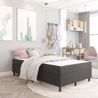 Boxspringframe stof grijs 120x200 cm
