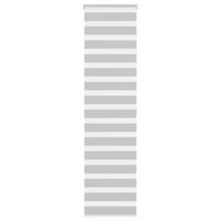 VidaXL Zebra rolgordijn 65x200 cm stofbreedte 60,9 cm lichtgrijs