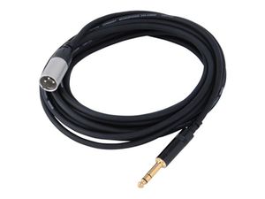 Cordial CFM 3 MV audio kabel 3 m XLR (3-pin) 6.35mm Zwart, Zilver