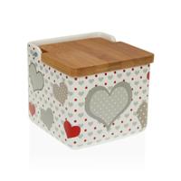 Zoutvaatje met deksel Versa Sweet 12,2 x 11,5 x 12,2 cm Keramisch