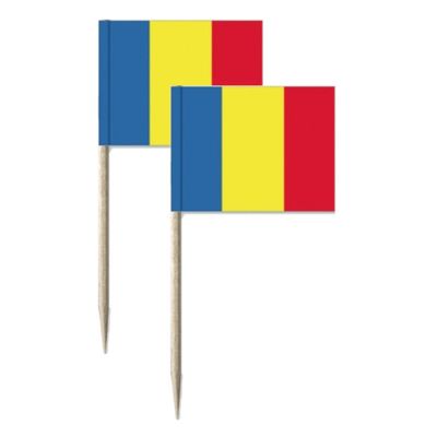 150x Cocktailprikkers Roemeni? 8 cm vlaggetje landen decoratie 150x Cocktailprikkers Roemeni? 8 cm vlaggetje landen decoratie