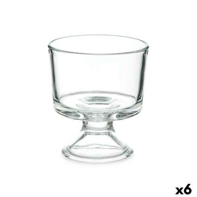 Glas voor ijs en milkshakes Vivalto Transparant Glas 290 ml (6 Stuks)