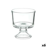 Glas voor ijs en milkshakes Vivalto Transparant Glas 290 ml (6 Stuks)