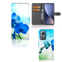 Xiaomi 12 Pro Hoesje Orchidee Blauw - Cadeau voor je Moeder