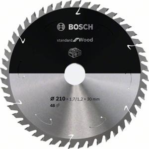 Bosch Accessories Bosch Power Tools 2608837714 Hardmetaal-cirkelzaagblad 210 x 30 mm Aantal tanden: 48 1 stuk(s)