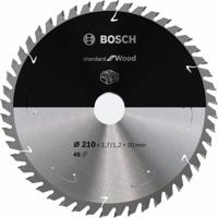Bosch Accessories Bosch Power Tools 2608837714 Hardmetaal-cirkelzaagblad 210 x 30 mm Aantal tanden: 48 1 stuk(s)