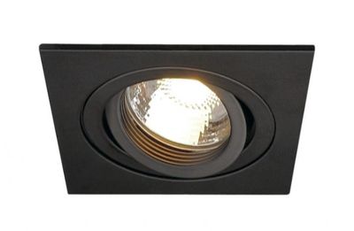 NEW TRIA 1 GU10 SQUARE zwart 1xGU10 bladveer