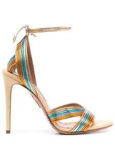 Aquazzura sandales à bride cheville - Or