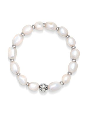Nialaya Jewelry bracelet à perles - Blanc