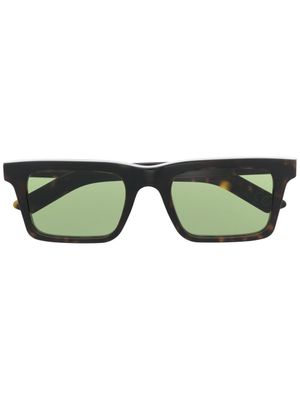 Retrosuperfuture lunettes de soleil à monture rectangulaire - Noir