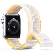 Nylon sport loop band - Starlight multicolor - Extra sterke klittenbandsluiting - Geschikt voor Apple Watch 42mm / 44mm / 45mm / 49mm