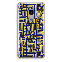 Majorelle Blue Print: Samsung Galaxy S9 Transparant Hoesje