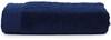 The One Towelling TH1330 Organic Beach Towel - Navy Blue - 100 x 180 cm