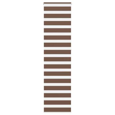 VidaXL Zebra rolgordijn 60x230 cm stofbreedte 55,9 cm polyester bruin