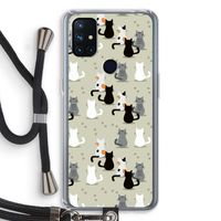 Katten: OnePlus Nord N10 5G Transparant Hoesje met koord