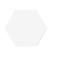 Terre d&apos;Azur Hexagonale 15x17 cm F4 Matt