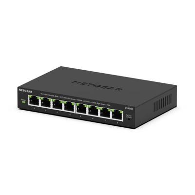 Netgear 8-port Gigabit Plus Switch (GS308Ev4) Switch Zwart