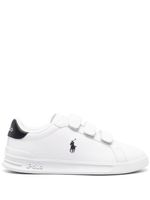 Polo Ralph Lauren logo-embroidered leather sneakers - Blanc - thumbnail