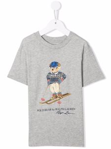 POLO RALPH LAUREN KIDS t-shirt Polo Bear à motif imprimé - Gris