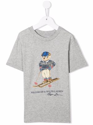 POLO RALPH LAUREN KIDS t-shirt Polo Bear à motif imprimé - Gris