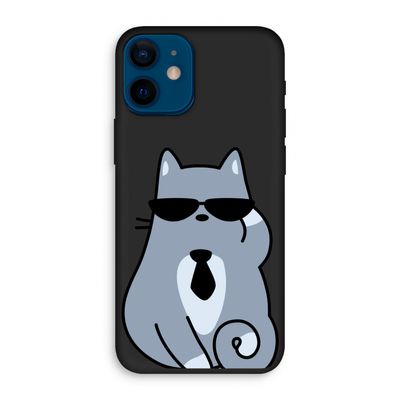 Cool cat: iPhone 12 mini Biologisch afbreekbaar hoesje
