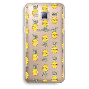Ananas: Samsung Galaxy J3 (2016) Transparant Hoesje