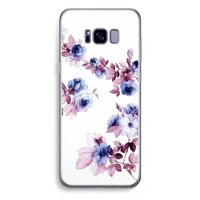Waterverf bloemen: Samsung Galaxy S8 Plus Transparant Hoesje Waterverf bloemen: Samsung Galaxy S8 Plus Transparant Hoesje