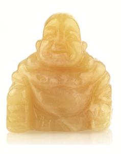 Ruben Robijn Edelsteen boeddha calciet geel (1 st)