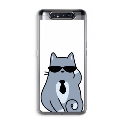 Cool cat: Samsung Galaxy A80 Transparant Hoesje