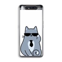 Cool cat: Samsung Galaxy A80 Transparant Hoesje