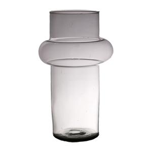 Bloemenvaas Luna - transparant - eco glas - D19 x H30 cm - cilinder vaas