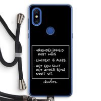 Mijn Motto's: Xiaomi Mi Mix 3 Transparant Hoesje met koord