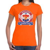 Holland drinking team t-shirt oranje dames 2XL  - - thumbnail