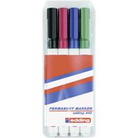 Edding 400 4-400-4-1999 Permanent marker Zwart, Rood, Blauw, Groen Watervast: Ja - thumbnail