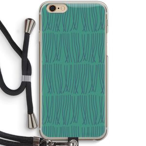 Swirls: iPhone 6 / 6S Transparant Hoesje met koord