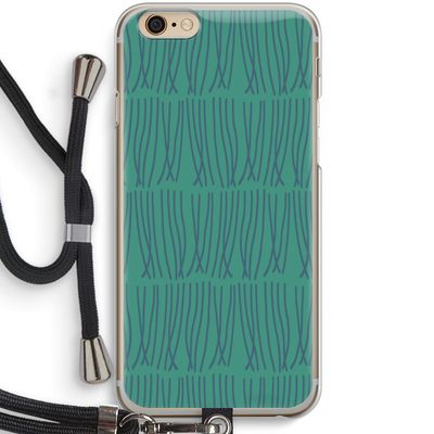 Swirls: iPhone 6 / 6S Transparant Hoesje met koord