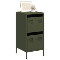Dressoir 35x39x73,5 cm koudgewalst staal olijfgroen - thumbnail