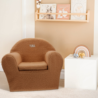 Teddy kinderstoel met naam - Bruin