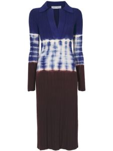 Proenza Schouler White Label robe en maille à motif tie dye - Bleu