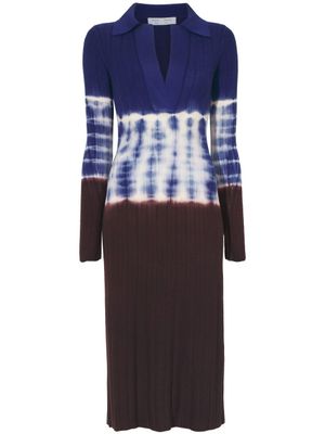 Proenza Schouler White Label robe en maille à motif tie dye - Bleu