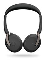 Jabra Evolve2 65 Flex Headset Bedraad en draadloos Hoofdband Kantoor/callcenter Bluetooth Zwart