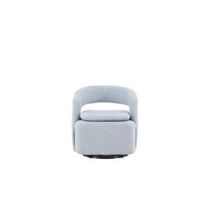 Rebellenclub Akando Fauteuil - Licht blauw bouclé